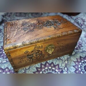 Antique Chinese camphor dresser box